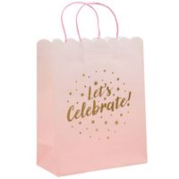 Bolsa de regalo texto decorativo CLASS&WORK tonos pastel