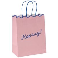 Bolsa de regalo texto decorativo diseño colorido CLASS&WORK