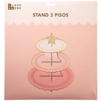 Stand de torta tres pisos tonos pastel CLASS&WORK