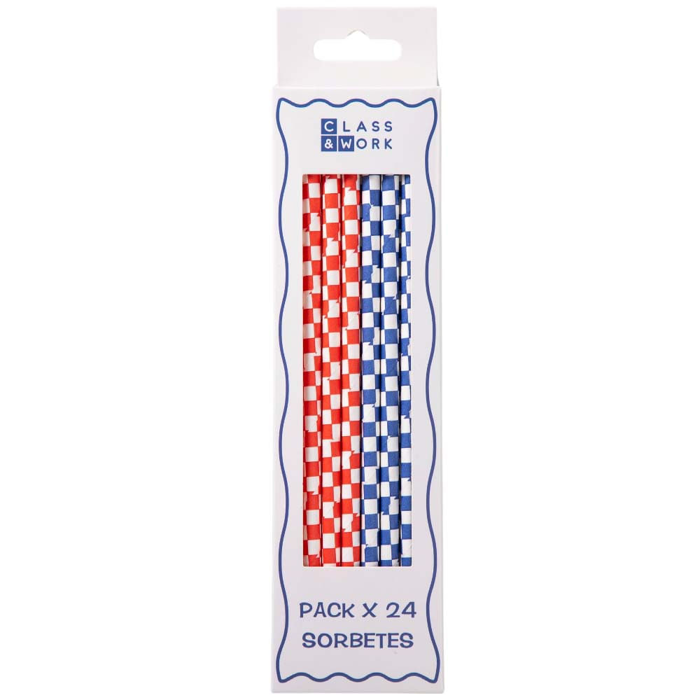 Pack de Sorbetes diseño colorido CLASS&WORK rojo 24un