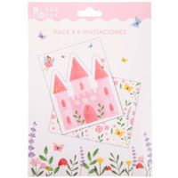 Pack de Invitaciones con sobre diseño de hadas CLASS&WORK 6un