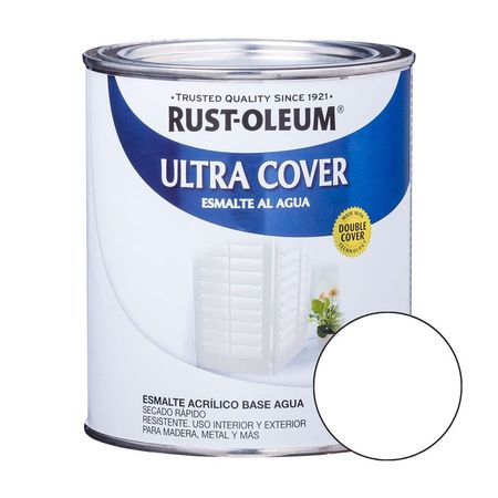 Esmalte al agua Blanco brillante 0,946 Lts Rust Oleum