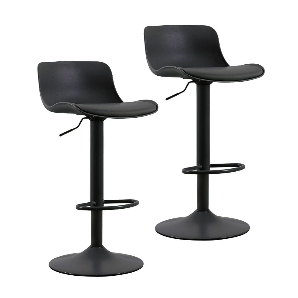 Set de 2 Bancos de Bar Porto Negro Orange