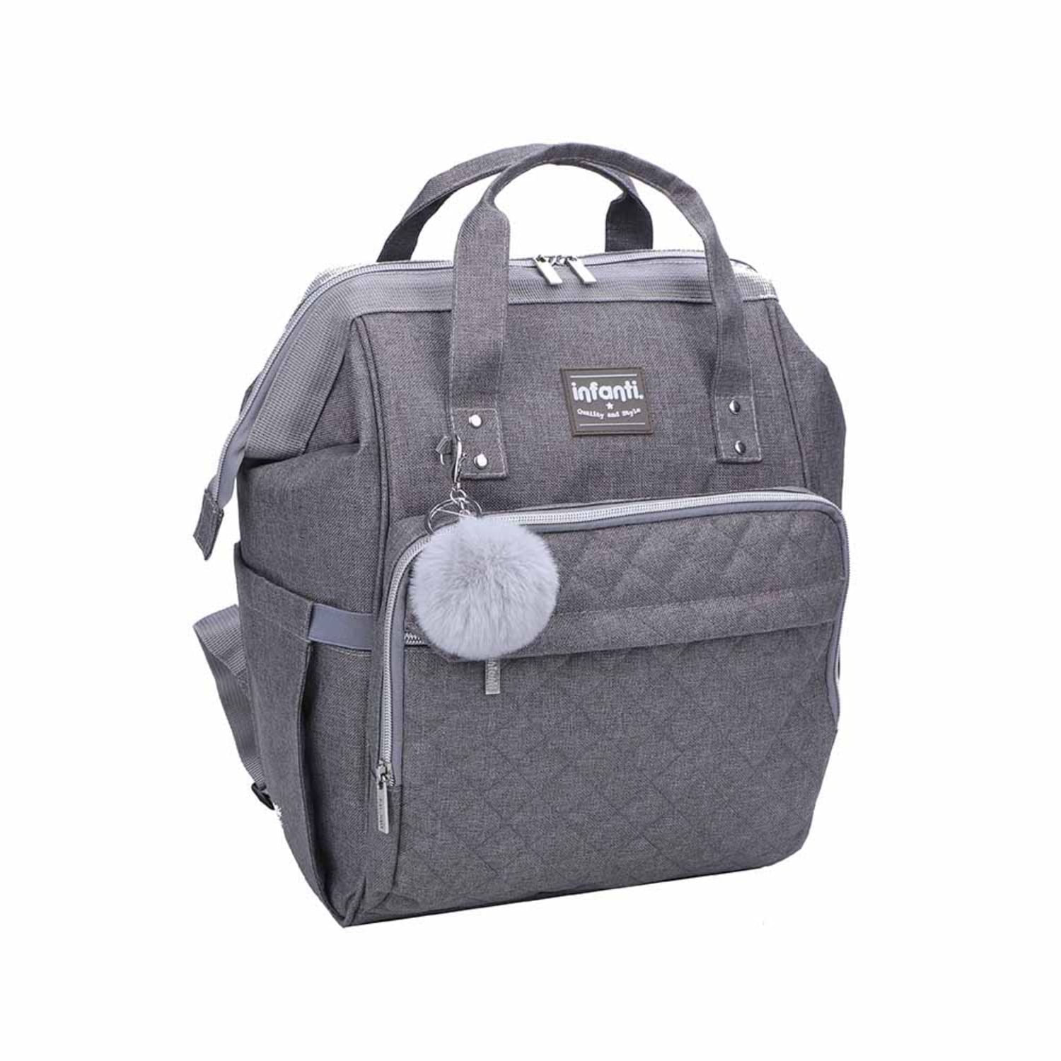 Mochila Pañalera Infanti Open Gris