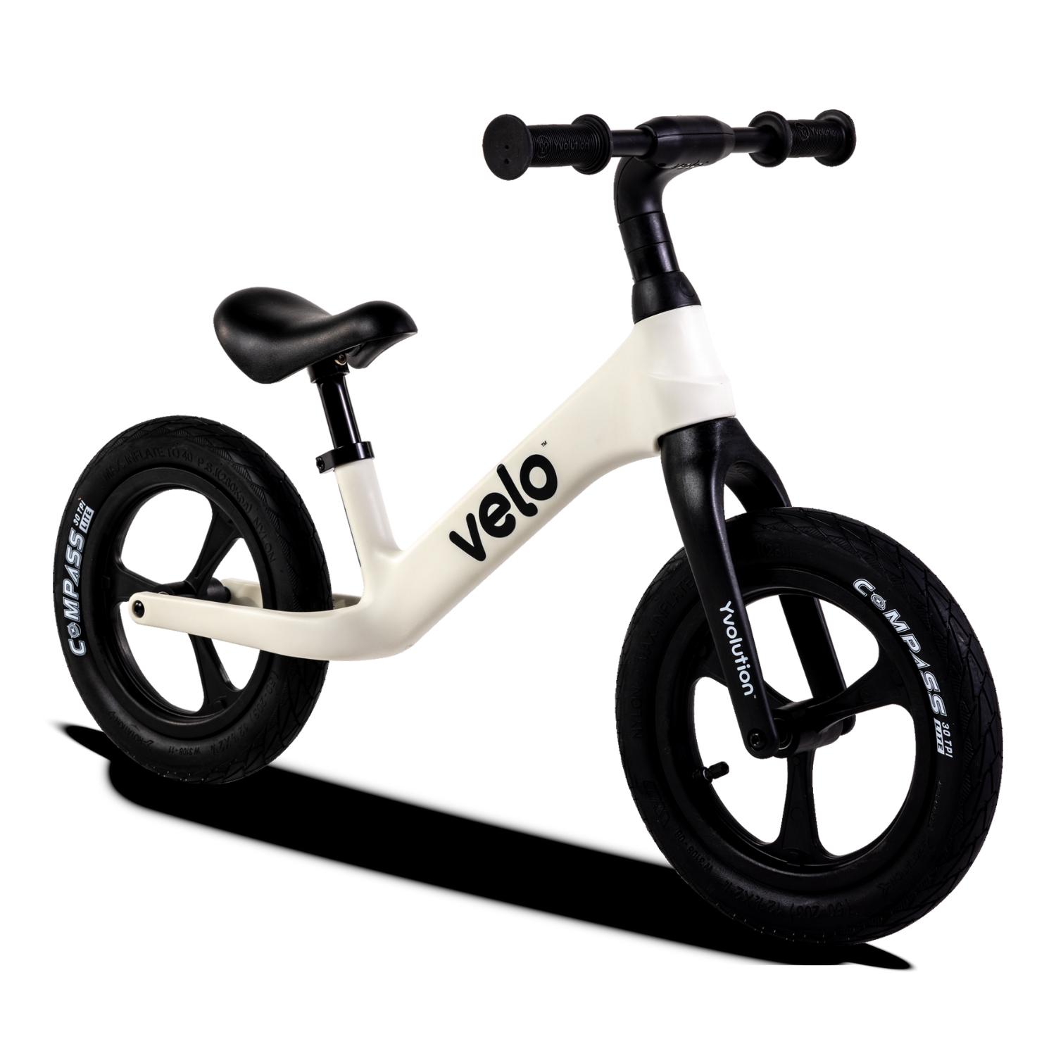 Bicicleta De Balance Para Niños Yvolution Velo Pro Blanco 3 A 5 Años