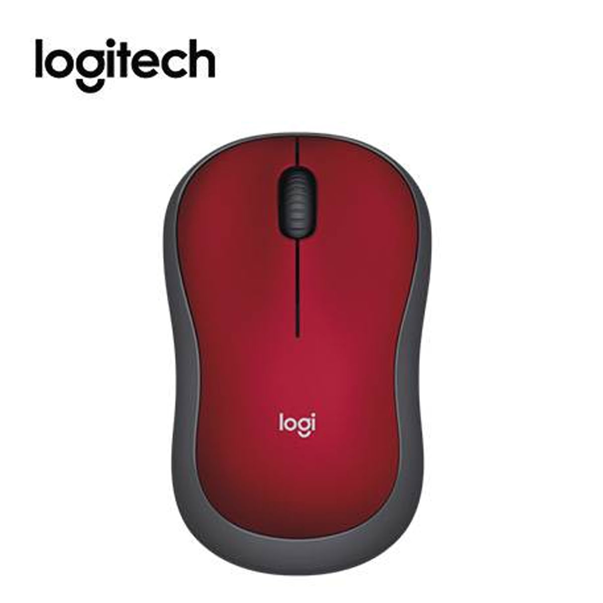 Mouse Logitech M185 inalámbrico Rojo
