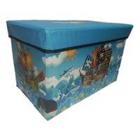 Caja  Puff Organizador Multiusos Barco pirata