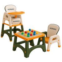 Silla de Comer / Mesa de Juegos Multifuncional Naranja