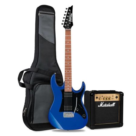 Guitarra Eléctrica Ibanez GRX20-JB con Amplificador Marshall MG10
