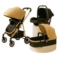 Coche Moisés Multifuncional + Silla de Paseo Caqui