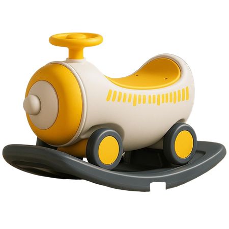 Carrito / Mecedora Balancín Amarillo