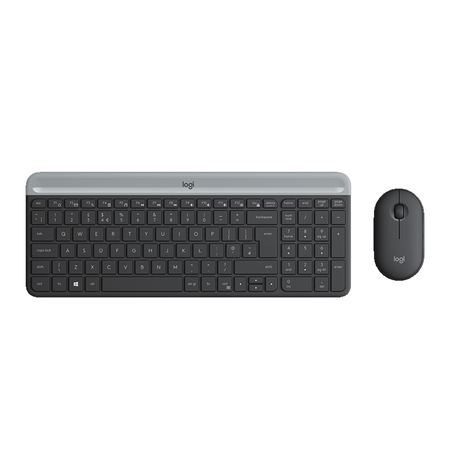Teclado Logitech + Mouse Mk470 Wireless Slim Usb Black Teclado Logitech  Mouse Mk470 Wireless Slim Usb Black