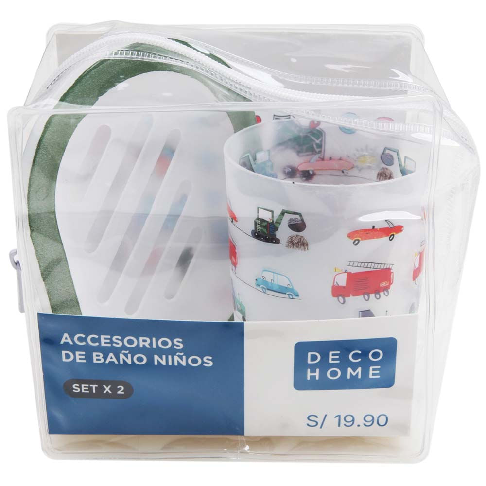 Set de Accesorios Baño DECO HOME Race Car x2