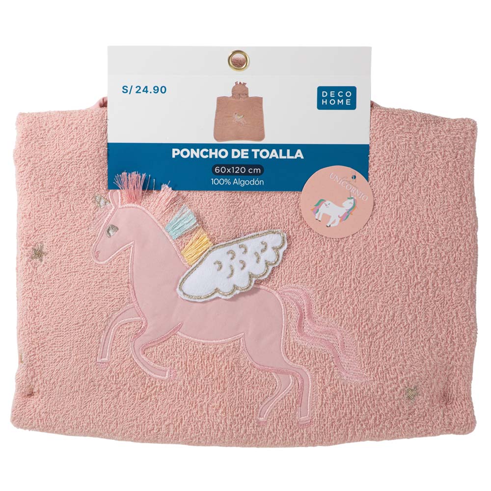 Toalla C/Capucha DECO HOME Unicorn