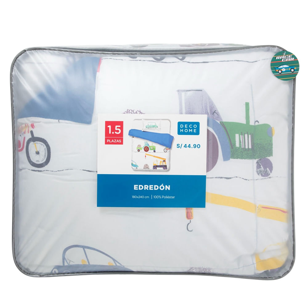 Edredones DECO HOME Race Cars Dis1 1.5 Plazas