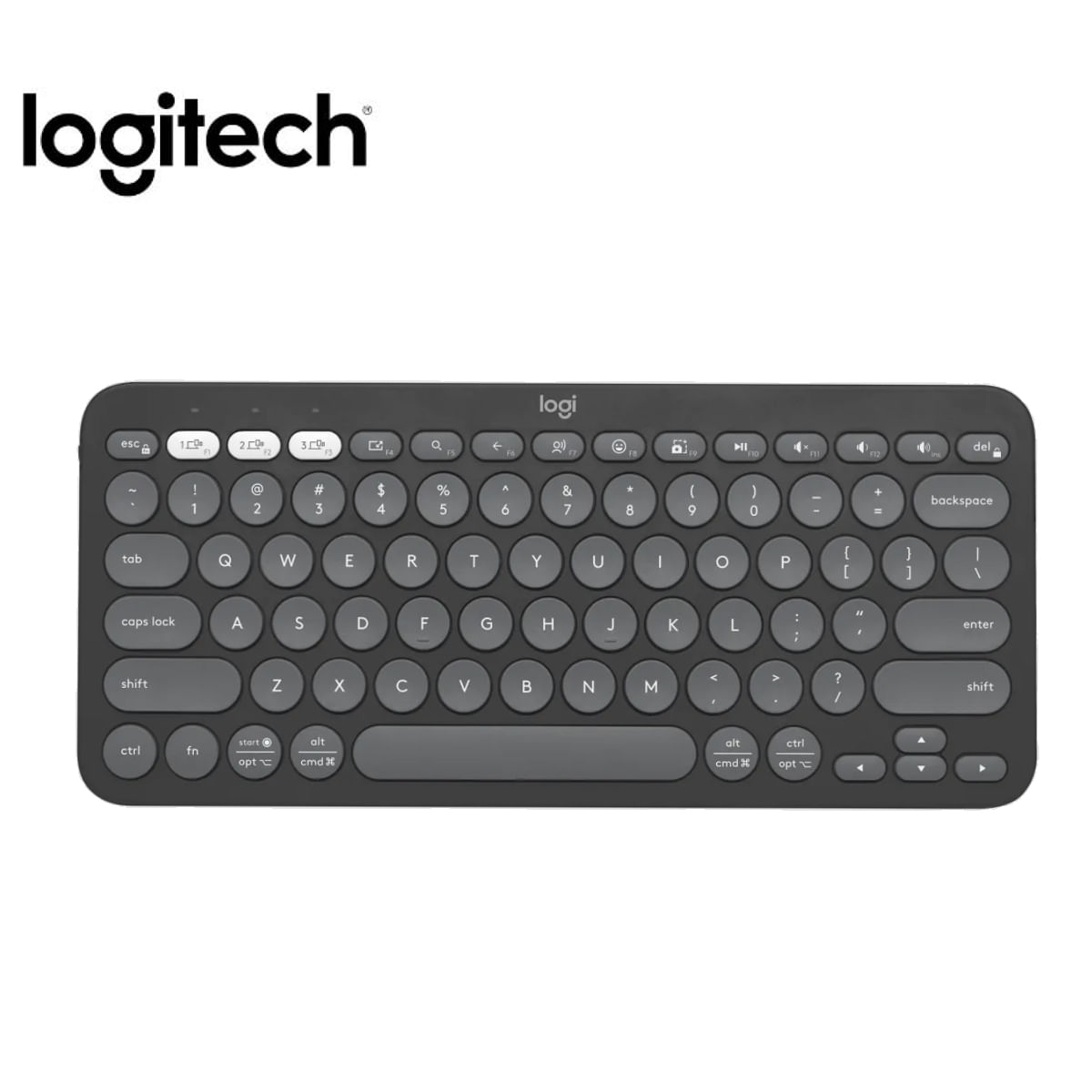 Teclado Logitech Pebble 2 K380s Bluetooth Wireless Negro