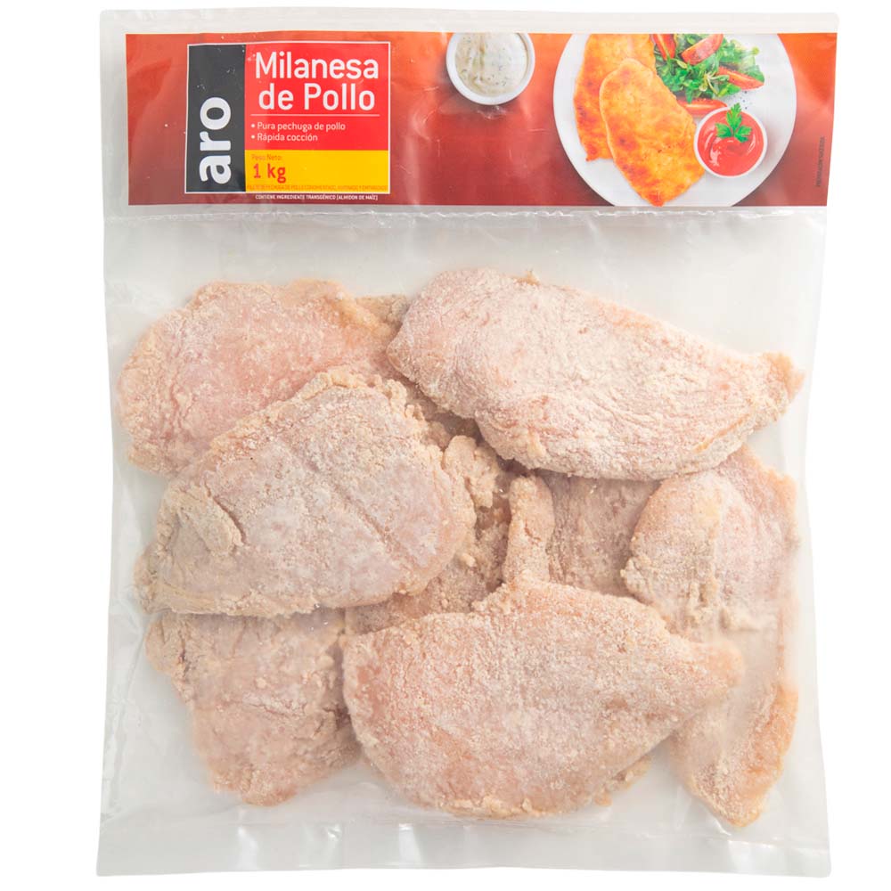 Milanesa De Pollo Aro Bolsa 1Kg