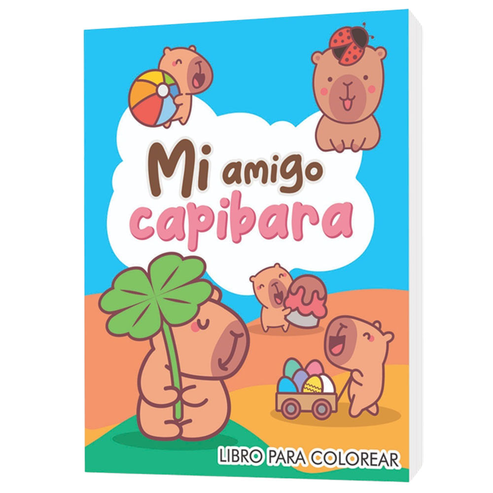 Libro coloreando capibaras DISTRIBUIDORA GRÁFICA (Modelos Aleatorios)