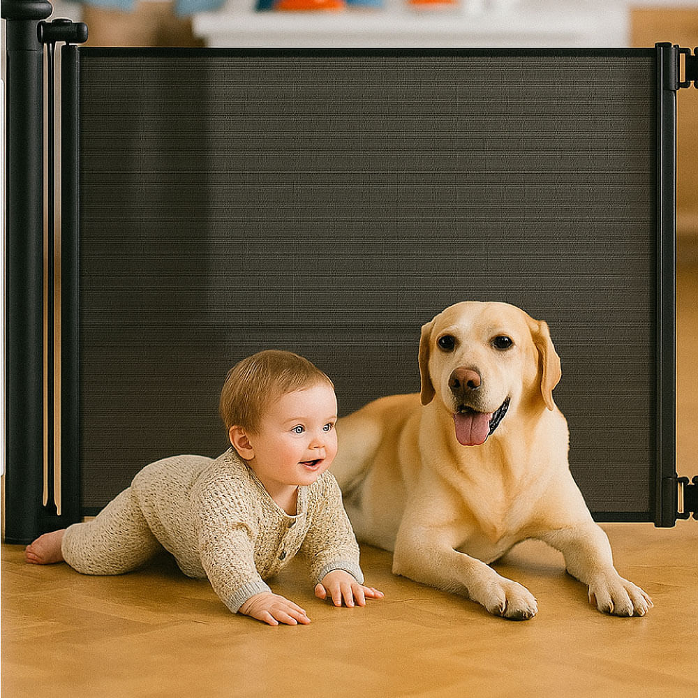 PUERTA CORREDIZA. NEGRO