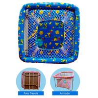 Corral para Bebes Acolchado Cambrel Azul