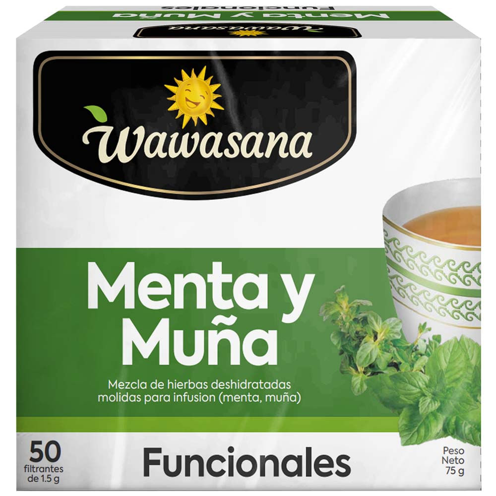 Té Menta y Muña WAWASANA Caja 50g
