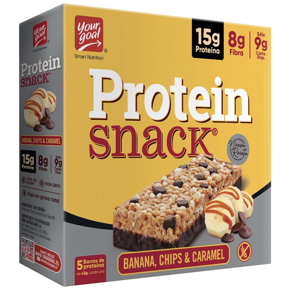 Cereal en Barra PROTEIN SNACK Banana Chips Caja 210g