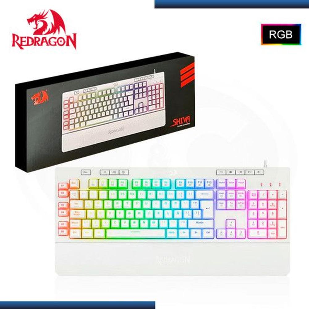 Teclado Gamer REDRAGON SHIVA K512W-RGB-SP WHITE