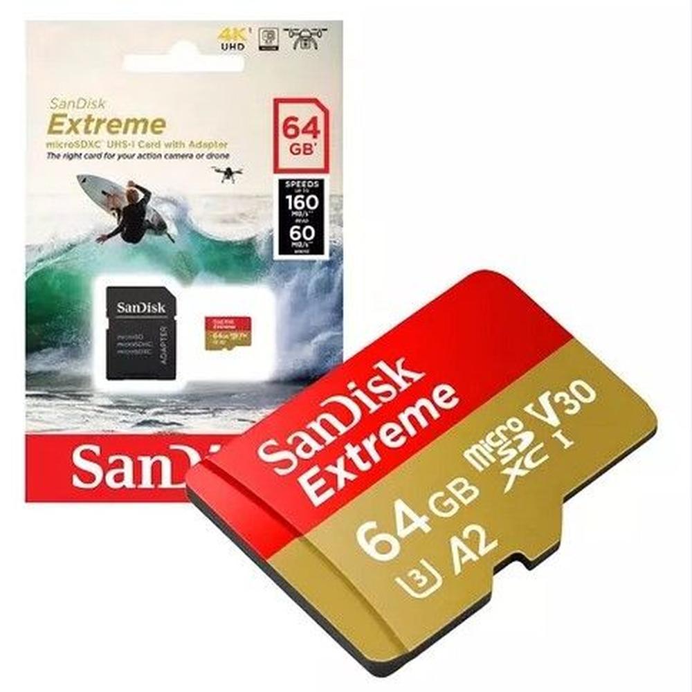 Memoria MicroSD SanDisk Extreme 64GB SDSQXA2-064G-GN6AA