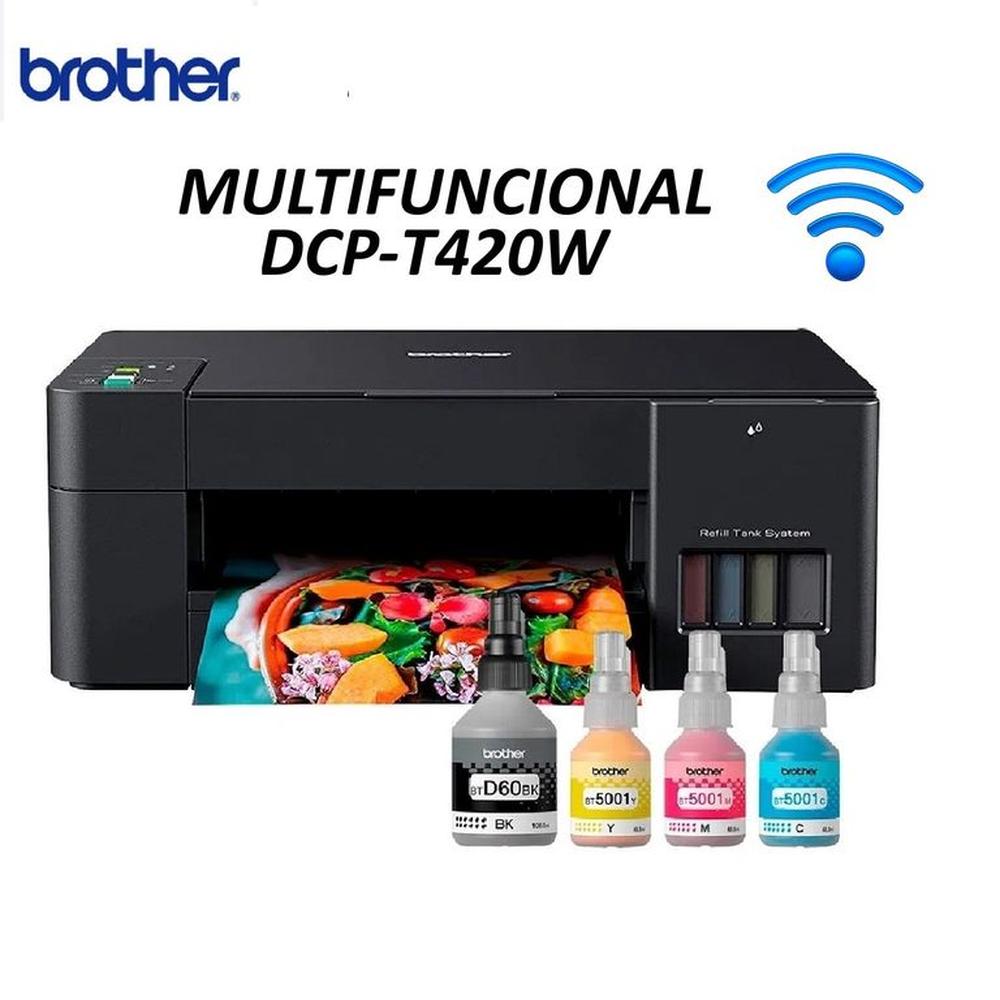 Impresora Multifuncional Brother T420W Wifi DCP-T420W