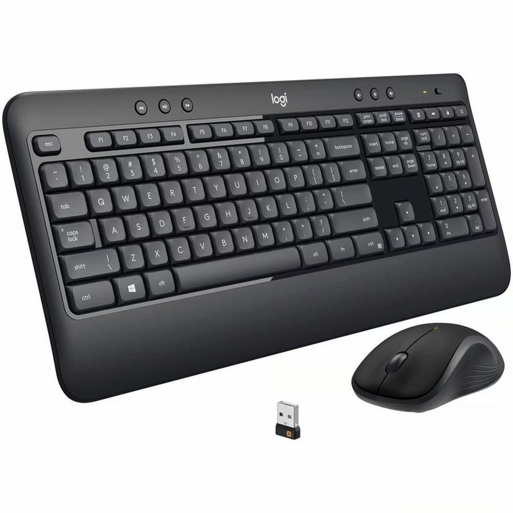 TECLADO LOGITECH + MOUSE MK540 WIRELESS USB SP BLACK PN 920-008673