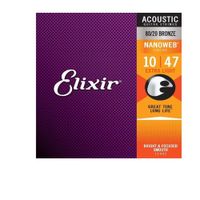 Cuerdas Elixir Calibre 10 Guitarra Acustica 11002