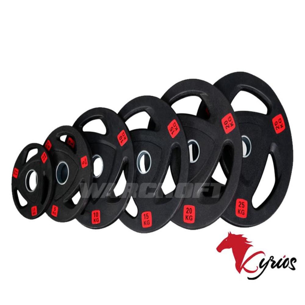 PAR DE DISCOS DE CAUCHO DE 25 KG OLIMPICOS