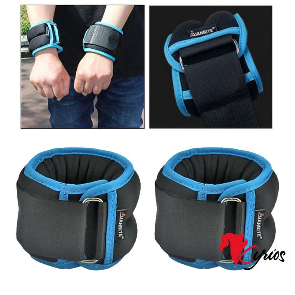 MUÑEQUERA Y TOBILLERA DE PESO IMPORTADO DE 2 KG O 2000 GR