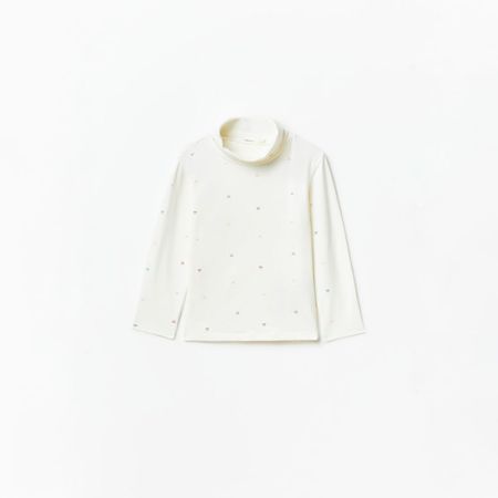 Polo Cuello Alto Sfera Niña Blanco 7