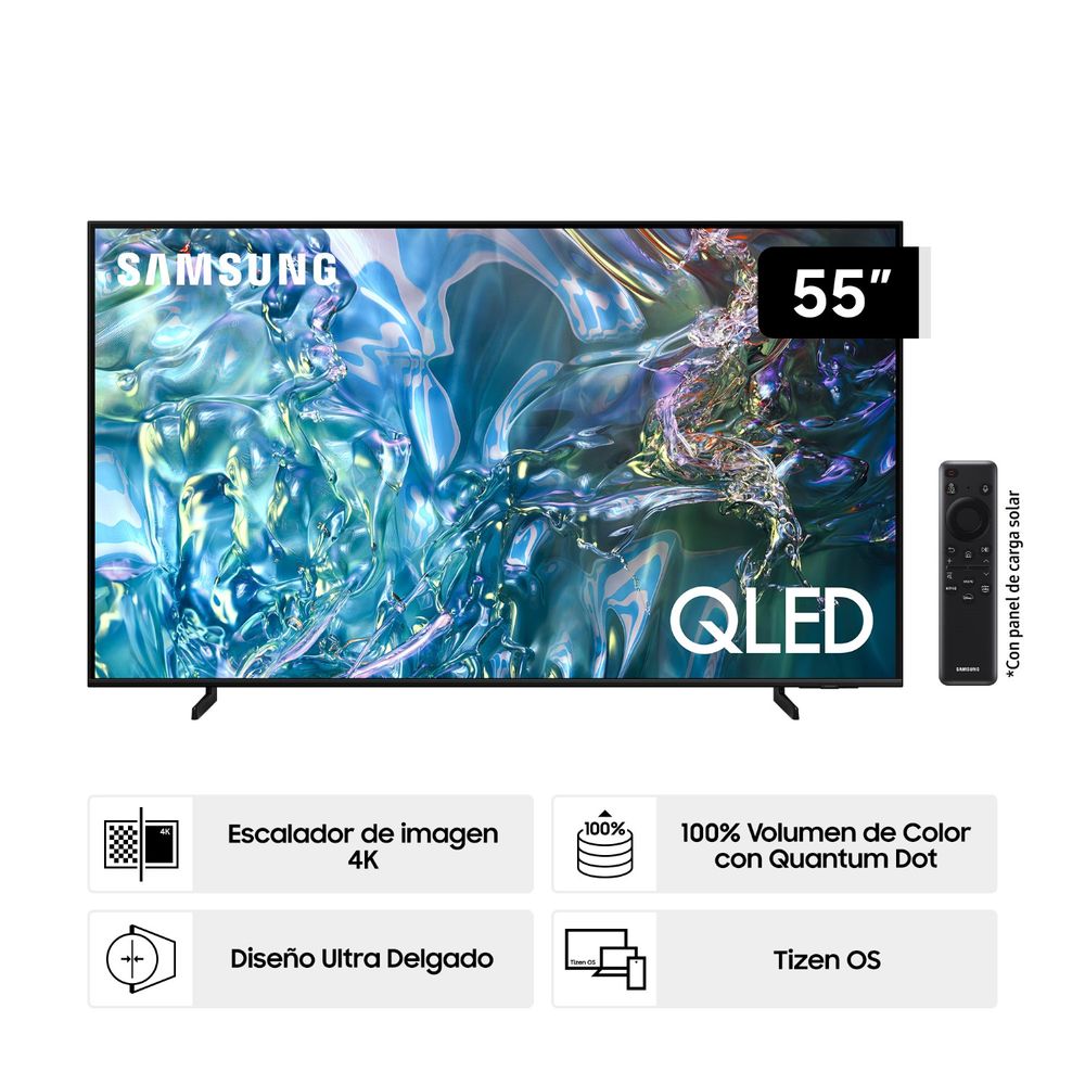 Televisor Samsung 55'' QN55Q60DAGXPE QLED 4K Q60D Tizen OS Smart TV