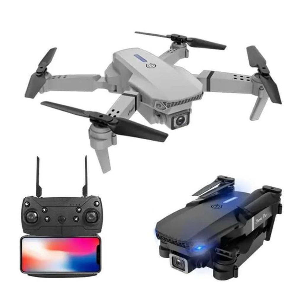 DRONE E88 PRO Plegable con 2 Cámaras HD Y 4K y Control Remoto ...