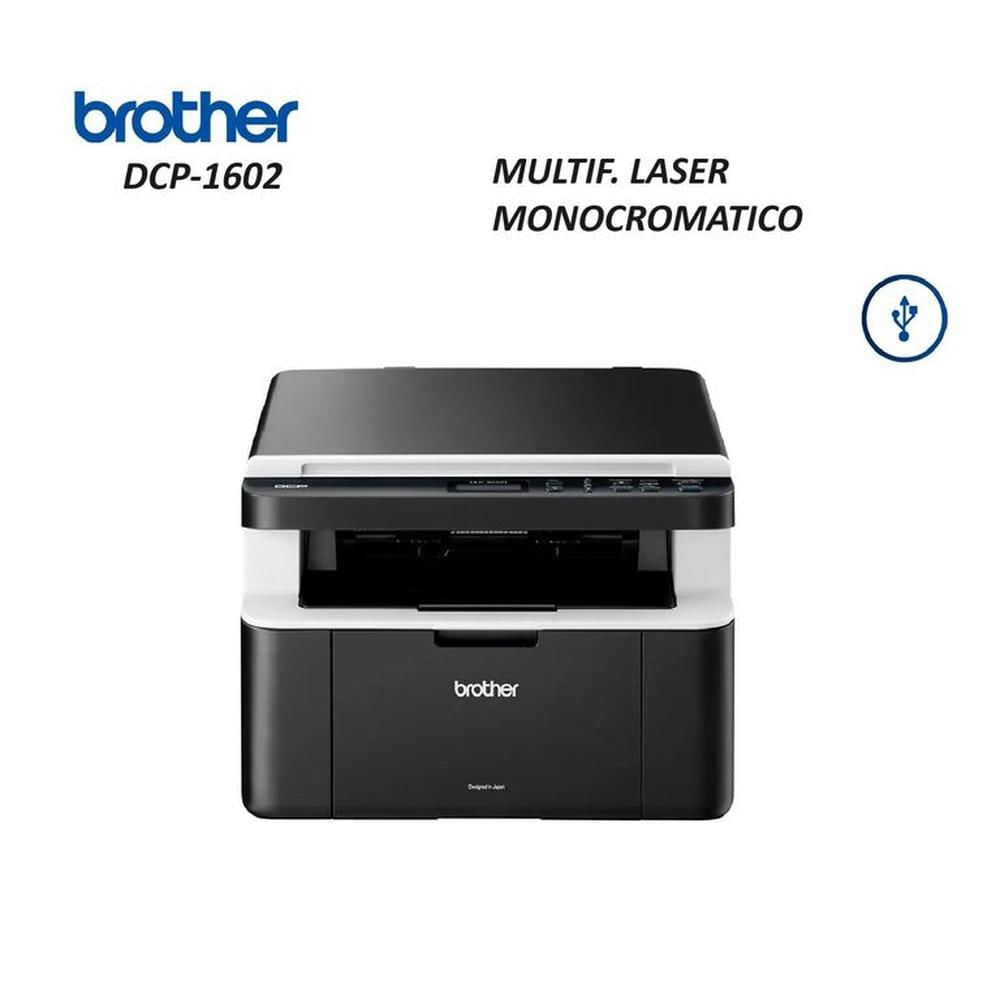 IMPRESORA LASER BROTHER DCP-1602 MULTIFUNCIONAL USB