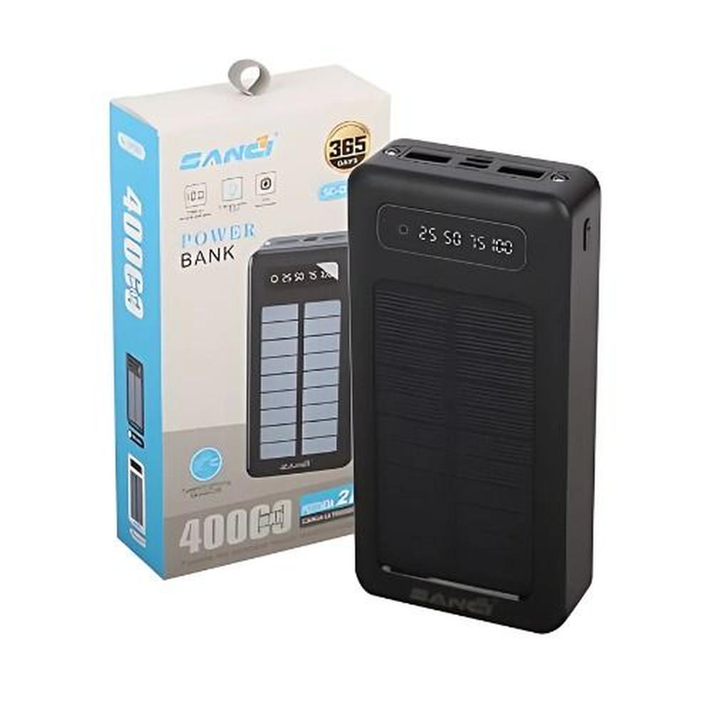 Batería Portátil 40000mah Con Carga Solar Múltiples Salidas