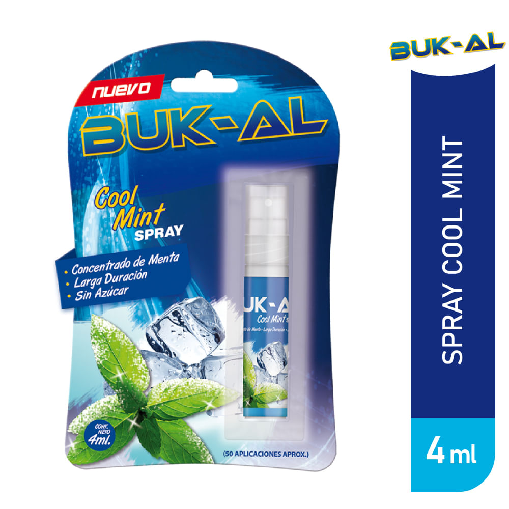 Desodorante Bucal BUK-AL Cool Mint Envase 4ml