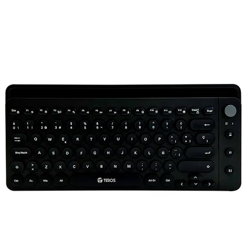 Teclado inalámbrico TEROS TE 4064N 2 4 GHz bluetooth 3 0  5 2 80 teclas negro
