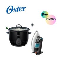 Combo Oster Olla Arrocera CKSTRC1700B y Plancha GCSTBV4119