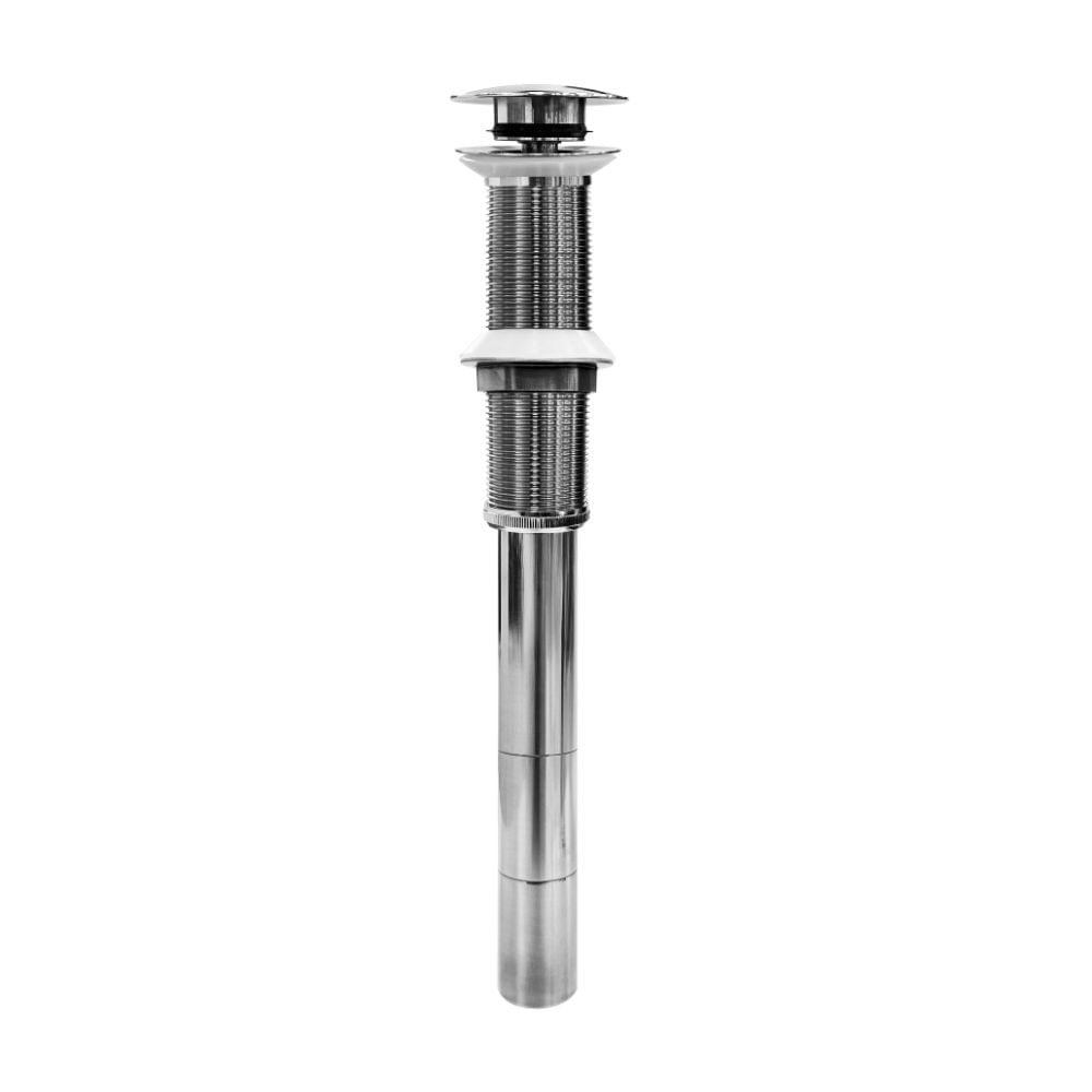 Desagüe Xl Push Acero Inoxidable Tapón Grande sin rebose 13" Metusa