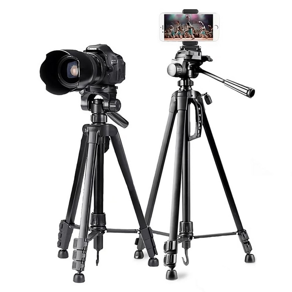 Tripode Camara Celular 3 Secciones 1.67m + Soporte + Funda 3560