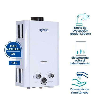 Terma Aghaso a gas Tiro Natural 10L