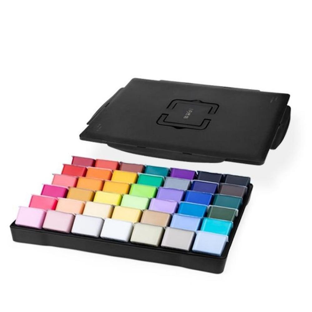 Miya Pintura acrílica - Set 42 colores / 90ml Jelly Cup - NEGRO