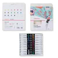 Miya Gouache en tubo - Set 18 colores/12ml