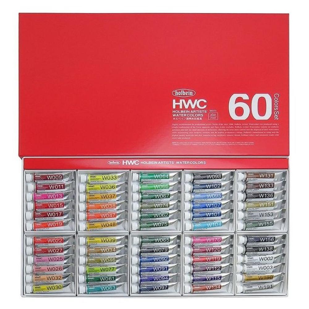 HOLBEIN Acuarelas Set 5ml 60 colores