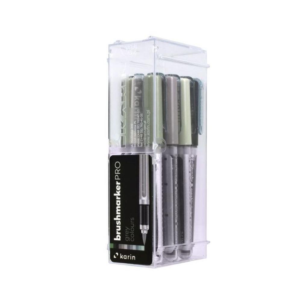 Karin Brush Markers PRO - Set de Grey Colors