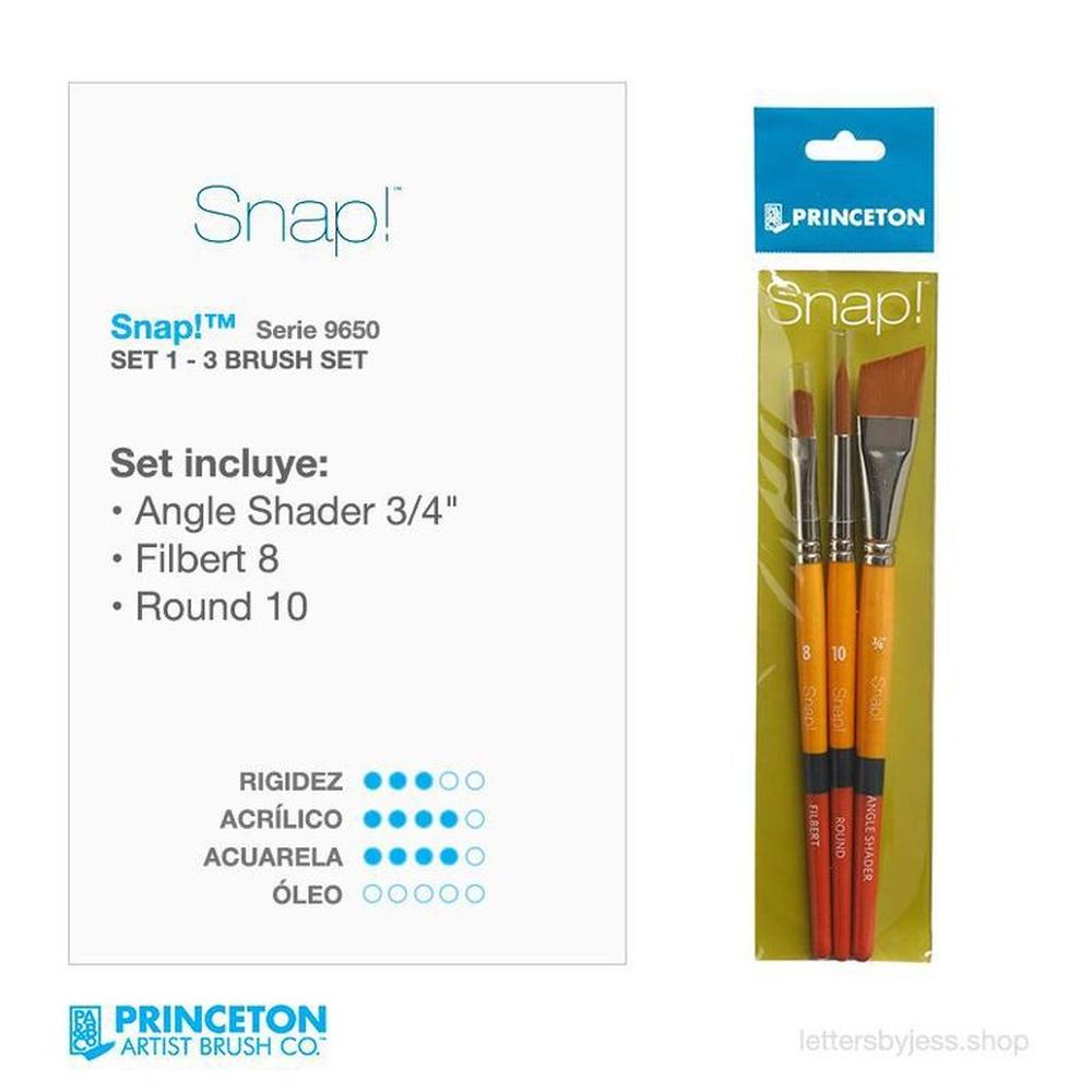 Princeton - SET 1 SNAP GOLD - 3 PIEZAS