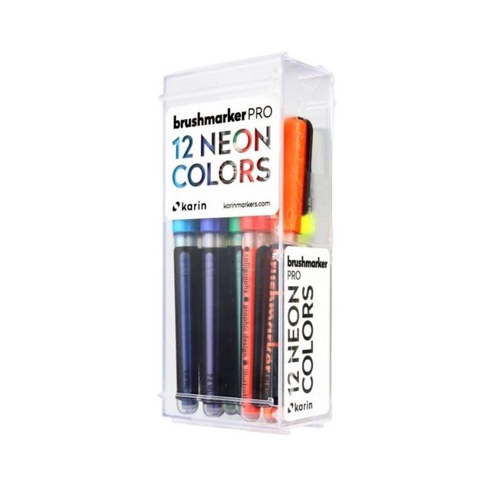 Karin Brush Markers PRO - Set de 12 Neon